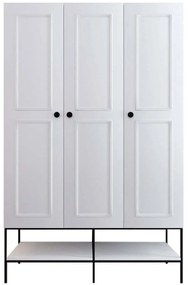 Ντουλάπα Τρίφυλλη Martin 801CMY3436 126x50x200cm White Τρίφυλλη