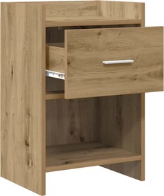 vidaXL Κομοδίνα Artisan Δρυς 40 x 30 x 60 cm Επεξεργασμένο Ξύλο