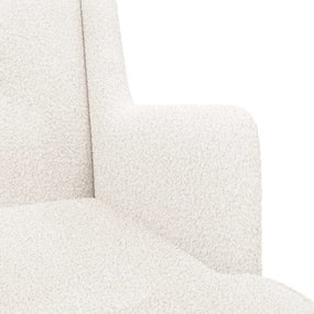 vidaXL Κουνιστή καρέκλα Κρεμ 62 x 80 x 85 εκ Μπουκλέ