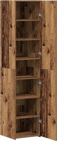 vidaXL Highboard Παλιό ξύλο 40 x 42,5 x 185 εκ.