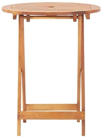 vidaXL Τραπέζι Κήπου Πτυσσόμενο 60 x 75 εκ. Μασίφ Ξύλο Ακακίας