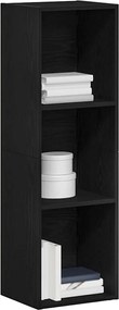 vidaXL Βιβλιοθήκη Μαύρη Δρυς 36x30x114 εκ. από Τεχνητό Ξύλο