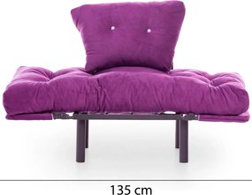 Πολυθρόνα Μοβ NITTA SINGLE 70x95x85