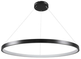 Φωτιστικό Οροφής Nemesis 61164 Led 75W Φ100cm Black GloboStar Μέταλλο