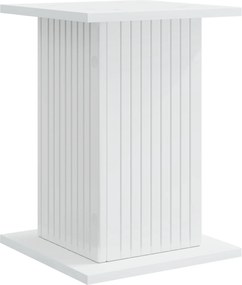 vidaXL Βάση φυτών 2 pcs Γυαλιστερό Λευκό 30,5 x 30 x 43 εκ