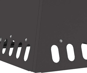vidaXL Φωτιά Μαύρο 48 x 48 x 40 εκ Ατσάλι