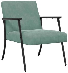 vidaXL Πολυθρόνα Θαλασσί 59 x 75 x 78 εκ Βελούδο