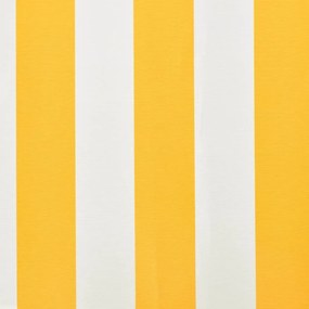 Τεντόπανο Έντονο Κίτρινο/Λευκό 4x3 μ Καραβόπανο (Χωρίς Πλαίσιο) - Κίτρινο