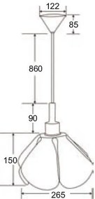 Φωτιστικό Posy - Μωβ