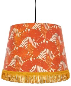 Φωτιστικό Οροφής Ravenala Orange CL50290 25X35X25Cm MindTheGap Metal, Fabric