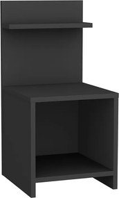 Κομοδίνο Ulman Megapap χρώμα ανθρακί 35x37x72εκ.