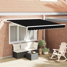 vidaXL Σκηνίτσα Αναδιπλούμενη Μαύρο 350 x 250 εκ Πολυέστερ και Μέταλλο