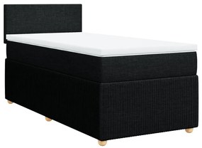 ΚΡΕΒΑΤΙ BOXSPRING ΜΕ ΣΤΡΩΜΑ ΜΑΥΡΟ 80 X 200 ΕΚ. ΥΦΑΣΜΑΤΙΝΟ 3289578