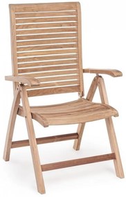 Καρέκλα Με Μπράτσα Maryland Καφέ 61.5x64x109εκ. - Καφέ