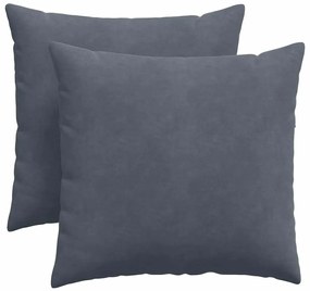 vidaXL Μαξιλάρι Καναπέ 2 pcs Σκούρο Γκρι 45 x 45 cm