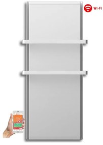 Radialight Icon 2B WiFi 1000 Watt Λευκή - Ψηφιακή Πετσετοκρεμάστρα Μπάνιου