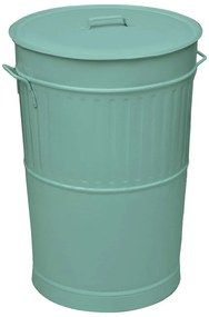 Κάδος Απορριμμάτων Retro 4868-913 Φ48x68cm 100lt Turkuaz Ατσάλι