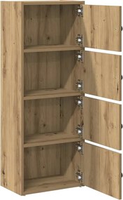 vidaXL Βιβλιοθήκη Αρτισιανή Δρυς 40x24x102 εκ. Επεξ. Ξύλο