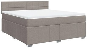 ΚΡΕΒΑΤΙ BOXSPRING ΜΕ ΣΤΡΩΜΑ TAUPE 180X200 ΕΚ. ΥΦΑΣΜΑΤΙΝΟ 3287151