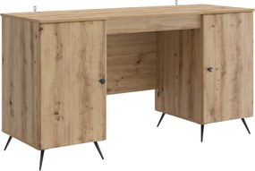 vidaXL Γραφείο Artisan Δρυς 142,5 x 50 x 75 εκ. Επεξεργασμένο Ξύλο