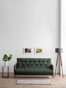 Τριθέσιος Καναπές Κρεβάτι Πράσινο ZIVAL 82x200x92