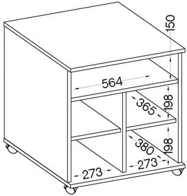 Ντουλάπι τροχηλάτο Warrior I-Fusiko