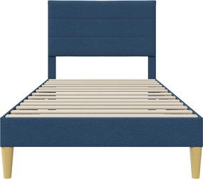 vidaXL Σκελετός Κρεβατιού Μπλε 100 x 200 cm Ύφασμα
