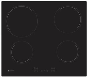 Αυτόνομη Κεραμική Εστία Candy CH64CCB/4U2 με Λειτουργία Κλειδώματος, ισχύ 2.300W και 4 ζώνες μαγειρέματος