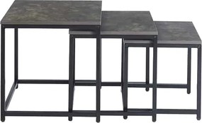 Nolan Set 3 Τμχ Τραπεζακια Cement