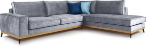 Γωνιακός καναπές Fredrik-Smoke-Δεξιά