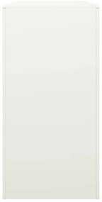 vidaXL Ράφι Καυσόξυλων Λευκό 100x40x80 εκ. Ατσάλινο