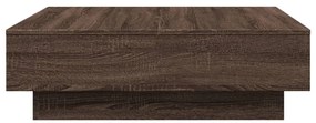 vidaXL Τραπεζάκι Σαλονιού Καφέ Δρυς 90x90x28 εκ. Επεξεργασμένο Ξύλο