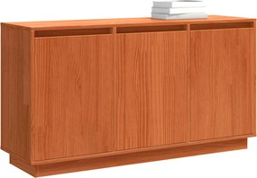vidaXL Πλαϊνό γραφείο Καφέ δρυς 111 x 34 x 60 εκ Στερεά ξυλεία πεύκου