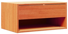 vidaXL Τοίχου Κομοδίνο με συρτάρι Επιτοίχιο 2 pcs Καφέ κεριού 50 x 32.5 x 24 εκ