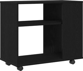 vidaXL Βοηθητικό Τραπεζάκι Μαύρο Δρυς 70x35x60 εκ. από Τεχνητό Ξύλο