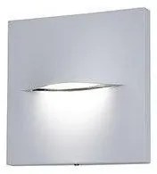 Απλίκα Τοίχου Τετράγωνη LED 3W 3000k Αλουμινίου IP65 ΦOS_ME-17-03687-10-Γκρι 17-03687-10