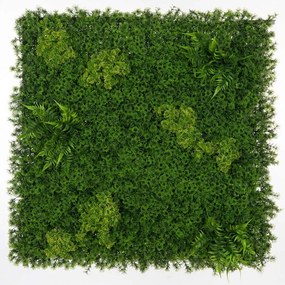 Τεχνητή Φυλλωσιά Φτέρη Mossy 7801-7 100x100cm Green Supergreens 100X100cm