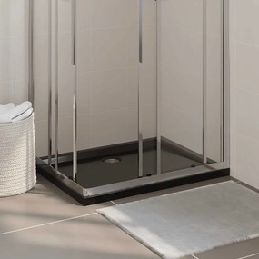 vidaXL Βάση Ντουζιέρας Ορθογώνια Μαύρη 70 x 90 εκ. από ABS