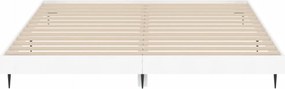 vidaXL Πλαίσιο Κρεβατιού Λευκό 200 x 200 εκ. από Επεξεργασμένο Ξύλο
