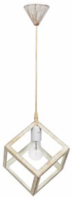 Φωτιστικό Οροφής Μονόφωτο Heronia Kyvos 34-0290 White/Bronze