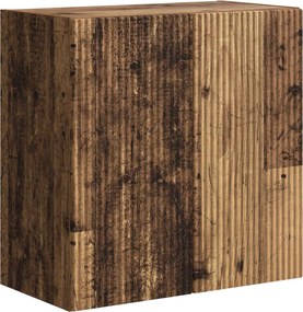 vidaXL Επιτοίχιο 6 pcs Παλιό Ξύλο