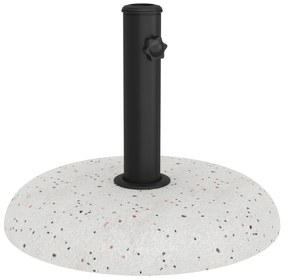 vidaXL Βάση Ομπρέλας για Πόλους 37/42/52/58mm Λευκό Σκυρόδεμα 20 kg