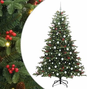 vidaXL Τεχνητό Χριστουγεννιάτικο Δέντρο με 300 LED Πράσινο 210 cm