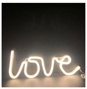 Φωτιστικό Επιτραπέζιο-Επιτοίχιο LOVE 118 NEON LED Μπαταρίας ACA X041181322 Κίτρινο