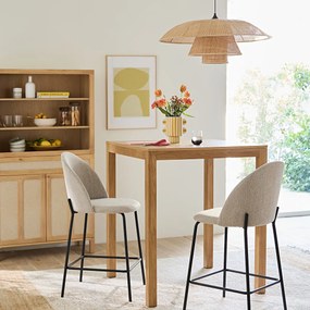 Σετ 2 καρέκλες μπαρ από ύφασμα chine, Nordie