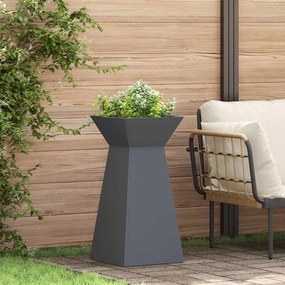 vidaXL Γλάστρα Πυλώνας 2 pcs Ανθρακί 35 x 35 x 73 εκ. Ατσάλι