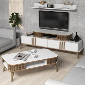 ΣΥΝΘΕΣΗ ΣΑΛΟΝΙΟΥ 2 ΤΜΧ ΛΕΥΚΟ &amp; ΚΑΡΥΔΙ HM11848.03