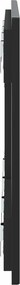 vidaXL Κεφαλάρι Τοίχου ALKMAAR Μαύρο Επεξεργασμένο Ξύλο