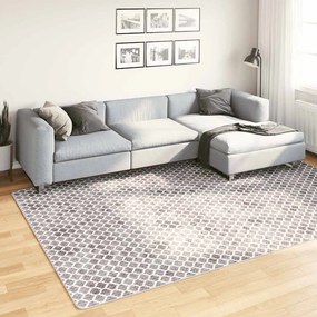 vidaXL Χαλί Πλενόμενο Γκρι και Λευκό 190 x 300 εκ.