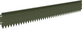 vidaXL Περίγραμμα γκαζόν 20 τμχ. 103 x 15 εκ Steel Λαδί